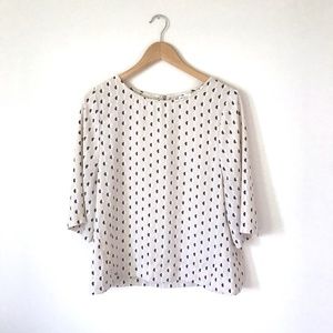 DKNYC Patterned Blouse